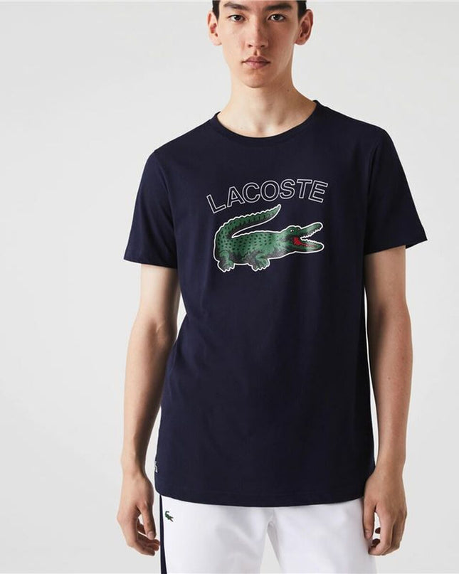 Men’s Short Sleeve T-Shirt Lacoste Sport Navy Blue Men